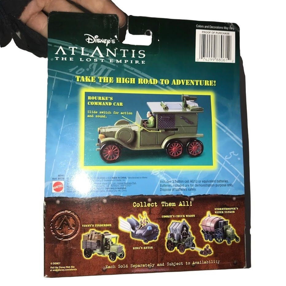 Disney's ATLANTIS Collectible - Rourkes Command Car - new in package Disney Movie Collectible