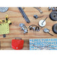 Large Lot of Vintage ERECTOR SET Parts Metal Construction Toy Parts