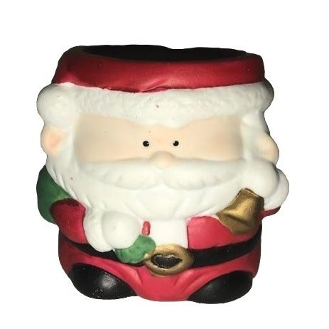 Holiday - Santa Claus Votive Holder - vintage Christmas Decor - santa candle holder - porcelain - holiday decor - votive candle holder