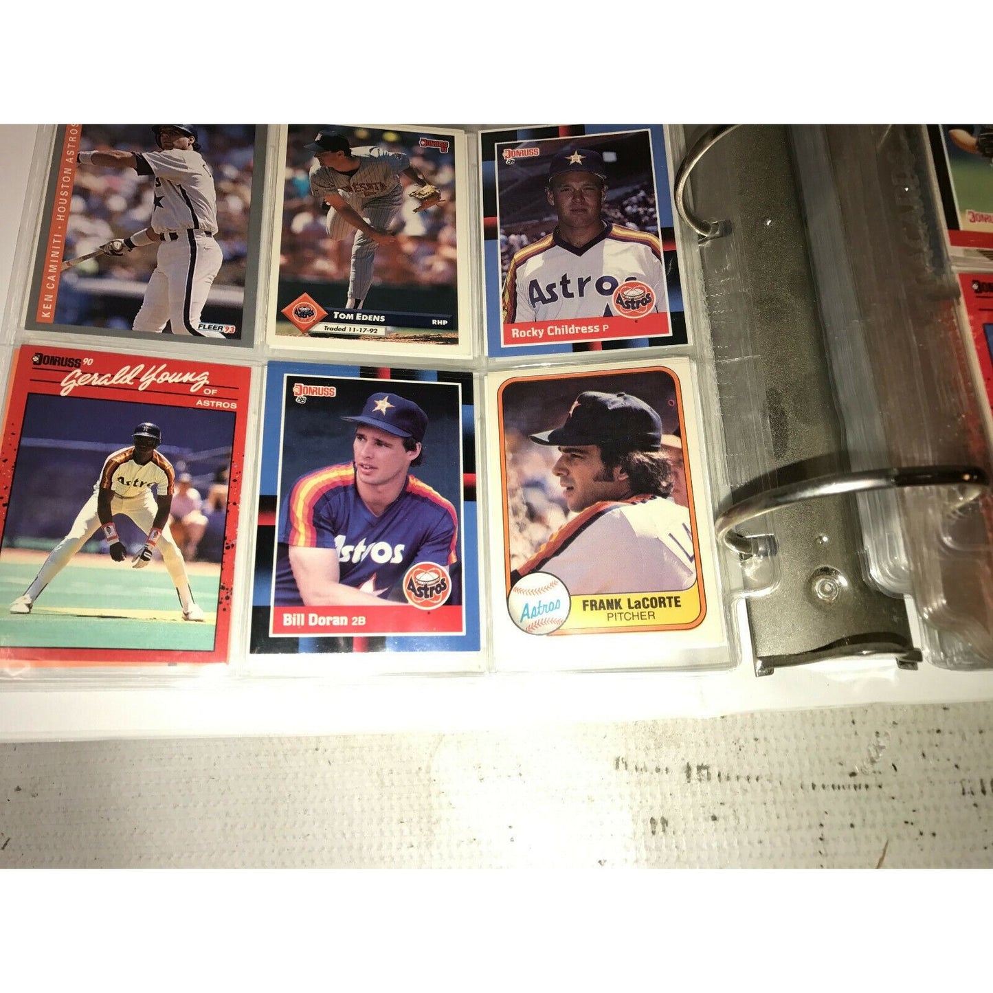 LARGE Binder BASEBALL Cards MLB Mvp Sandberg, Griffey, Sanders,