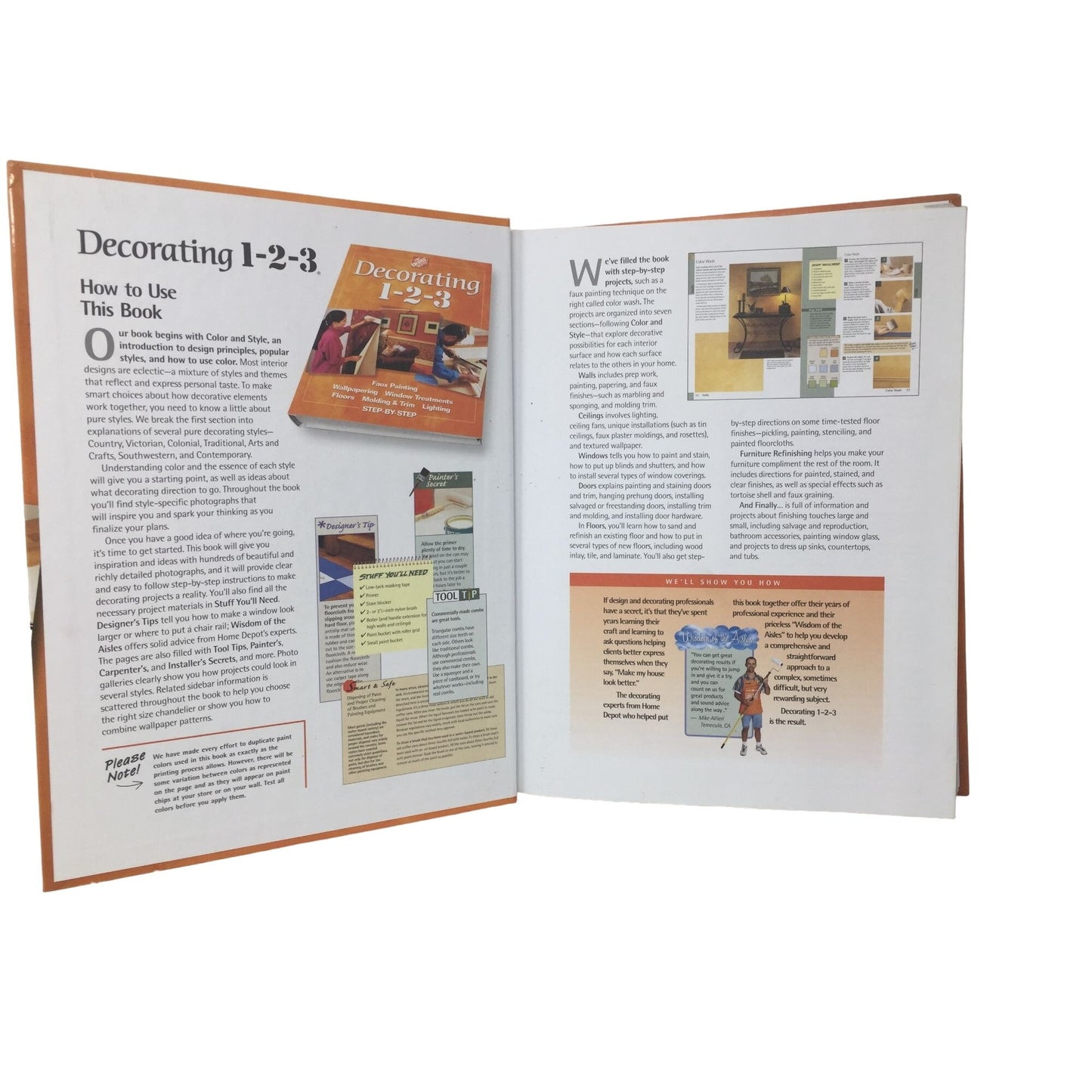 The Home Depot - Decorating 1-2-3 - Home Decorating Reference DIY Book -