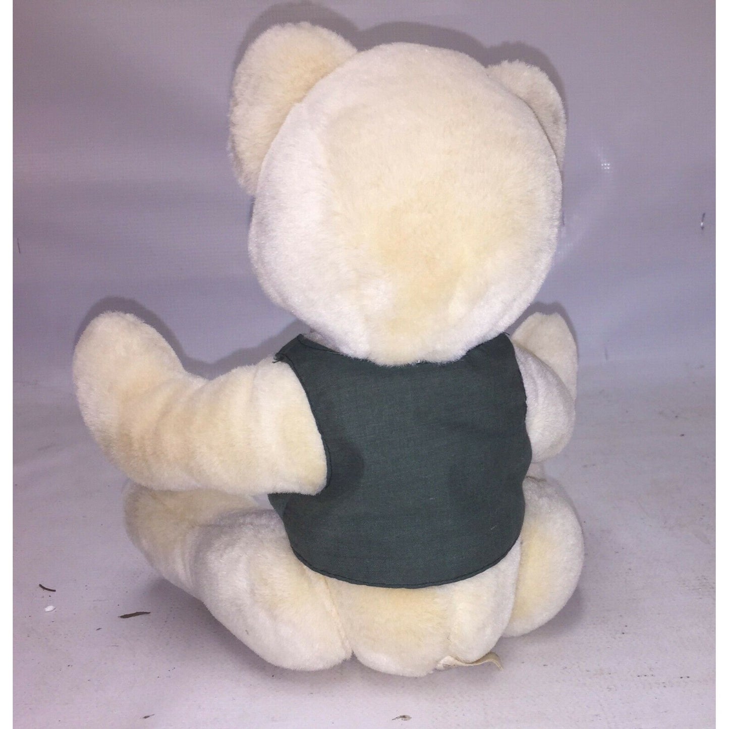 Applause 1988 jointed TEDDY BEAR plush toy w Bowtie and Vest Cute!