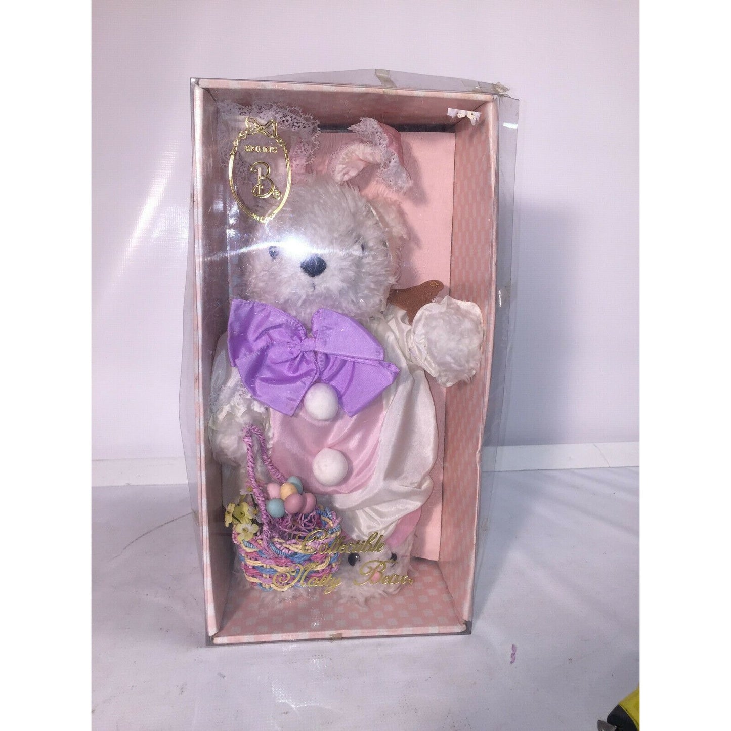 EASTER Decor - Teddy Bear Dressed as Bunny CUTE-  Brinn's 1995