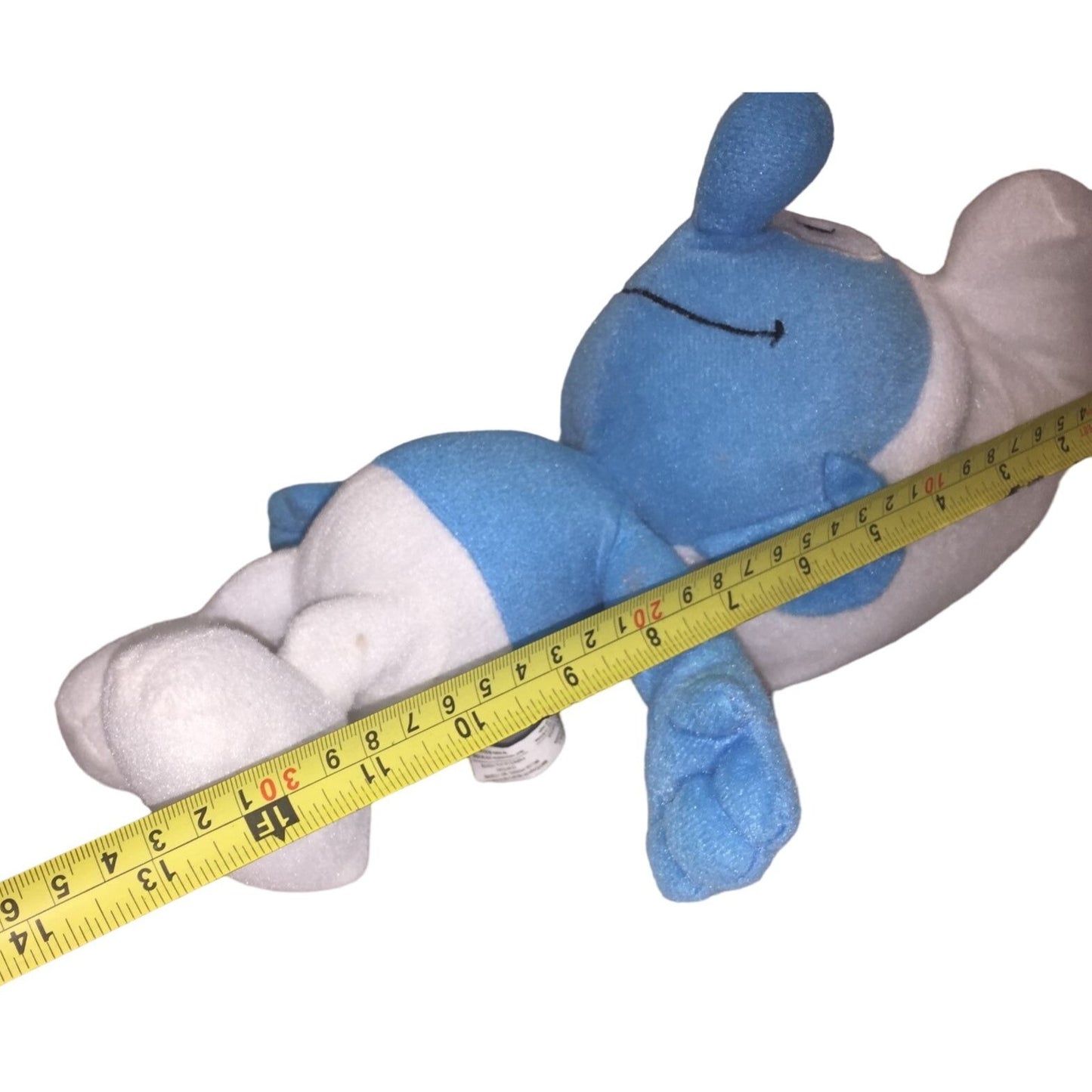 Cute Smiling Smurf Plush - Movie Memorabilia (2010) nanco - Fun Character Toy