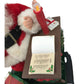 Santa Claus Christmas Musical Holiday Decor - Santa Claus reviewing the Naughty List - with candle, garland, letter etc A+ Stuff  A+ Stuff Seasonal & Holiday Decorations