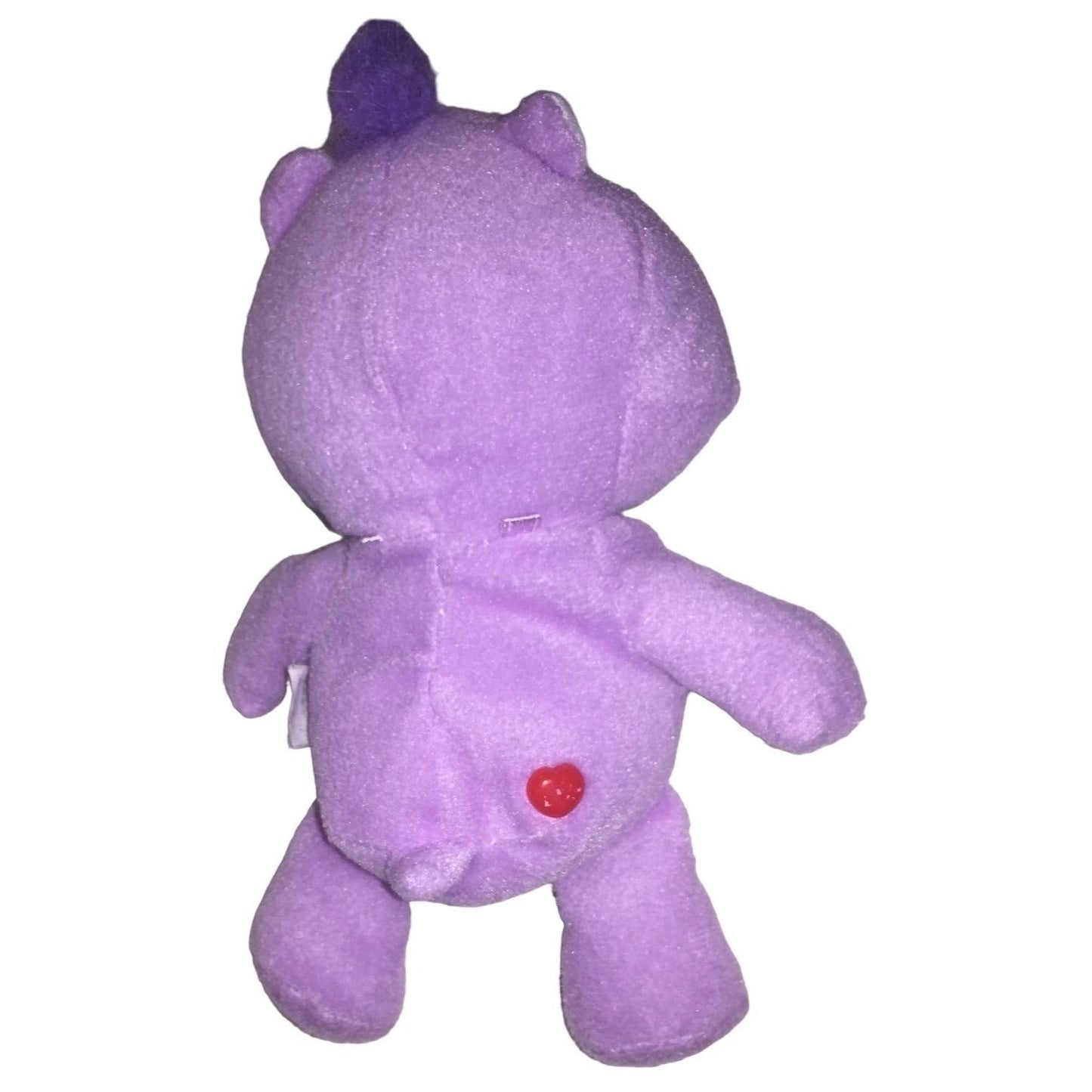 HARMONY Bear Care Bears Plush Toy Purple with colorful Flower on Belly - 7" Tall