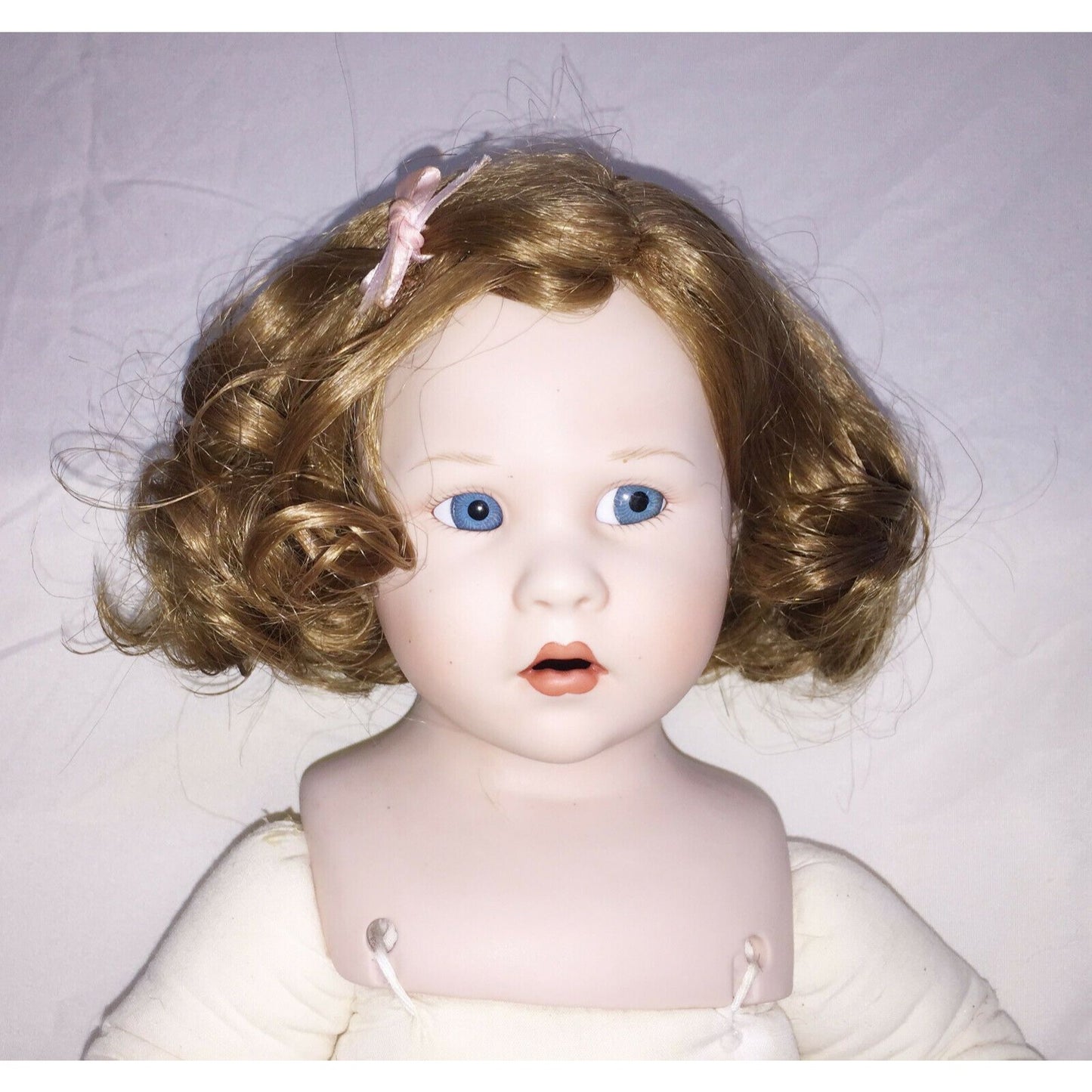 KATIE Porcelain doll by BRIGETTE DEVAL Cute Curls and Pajamas