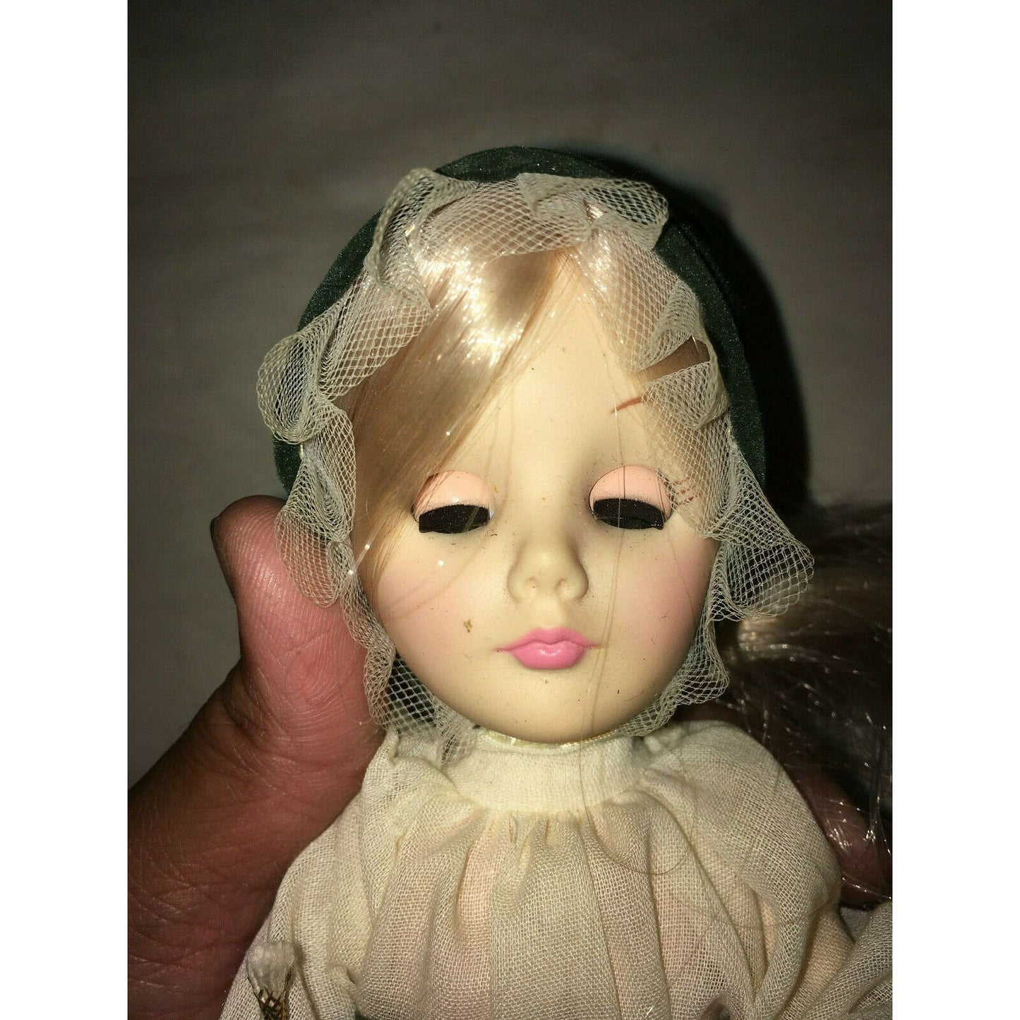 Vintage Long Haired Doll in Cultural Dress -  Eyes open/close