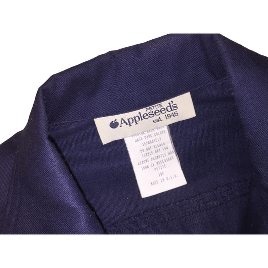 Vintage Appleseed's Navy Blue Jacket Women's Size 10 Petite - Appleseeds women's outerwear