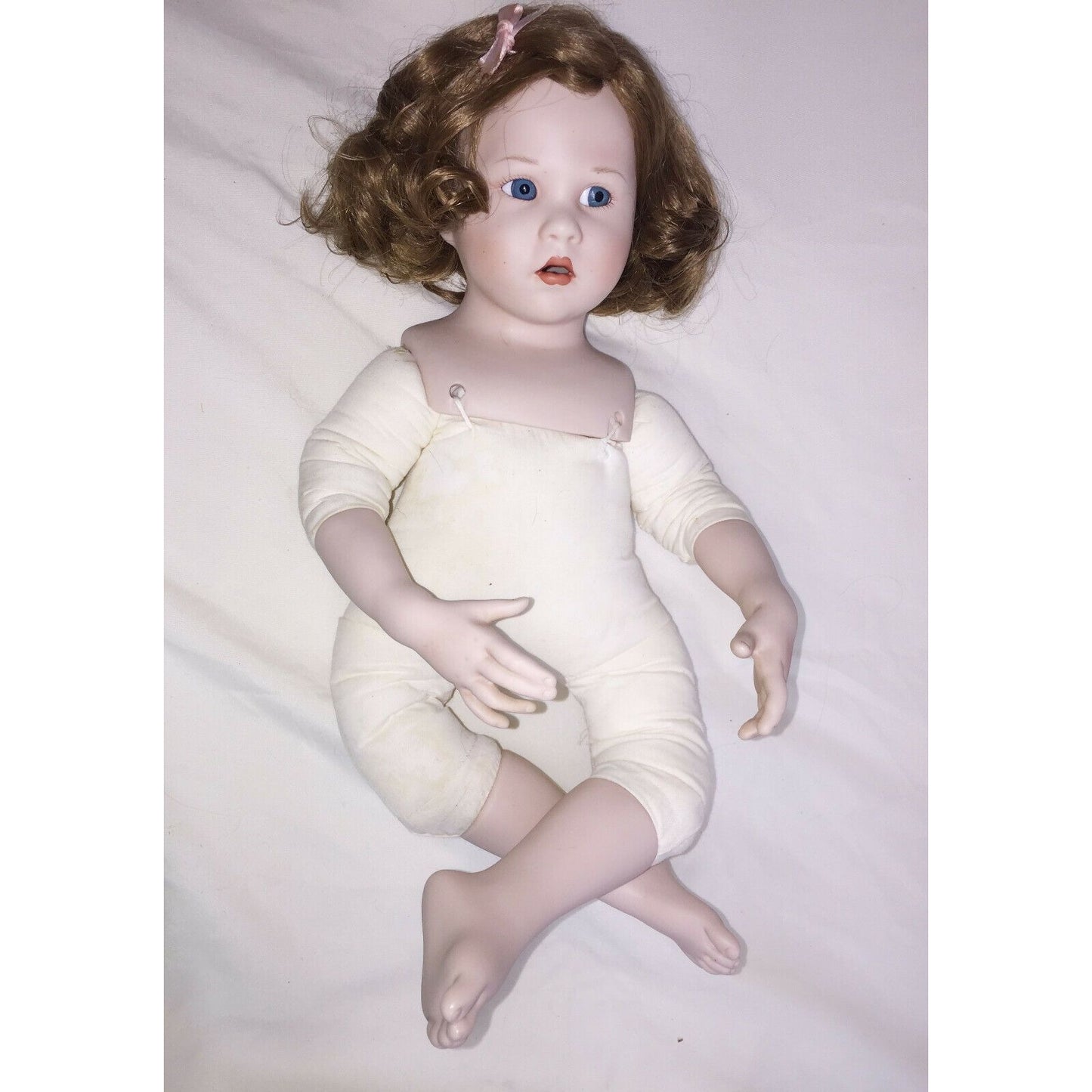 KATIE Porcelain doll by BRIGETTE DEVAL Cute Curls and Pajamas