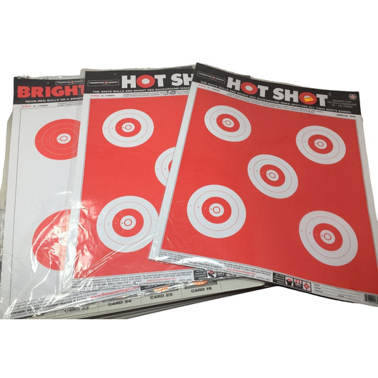 Large Lot of Paper Shooting Targets and Games - Lead Hot Poker, Hot Shots, Guns and Rosa's Targets Inc