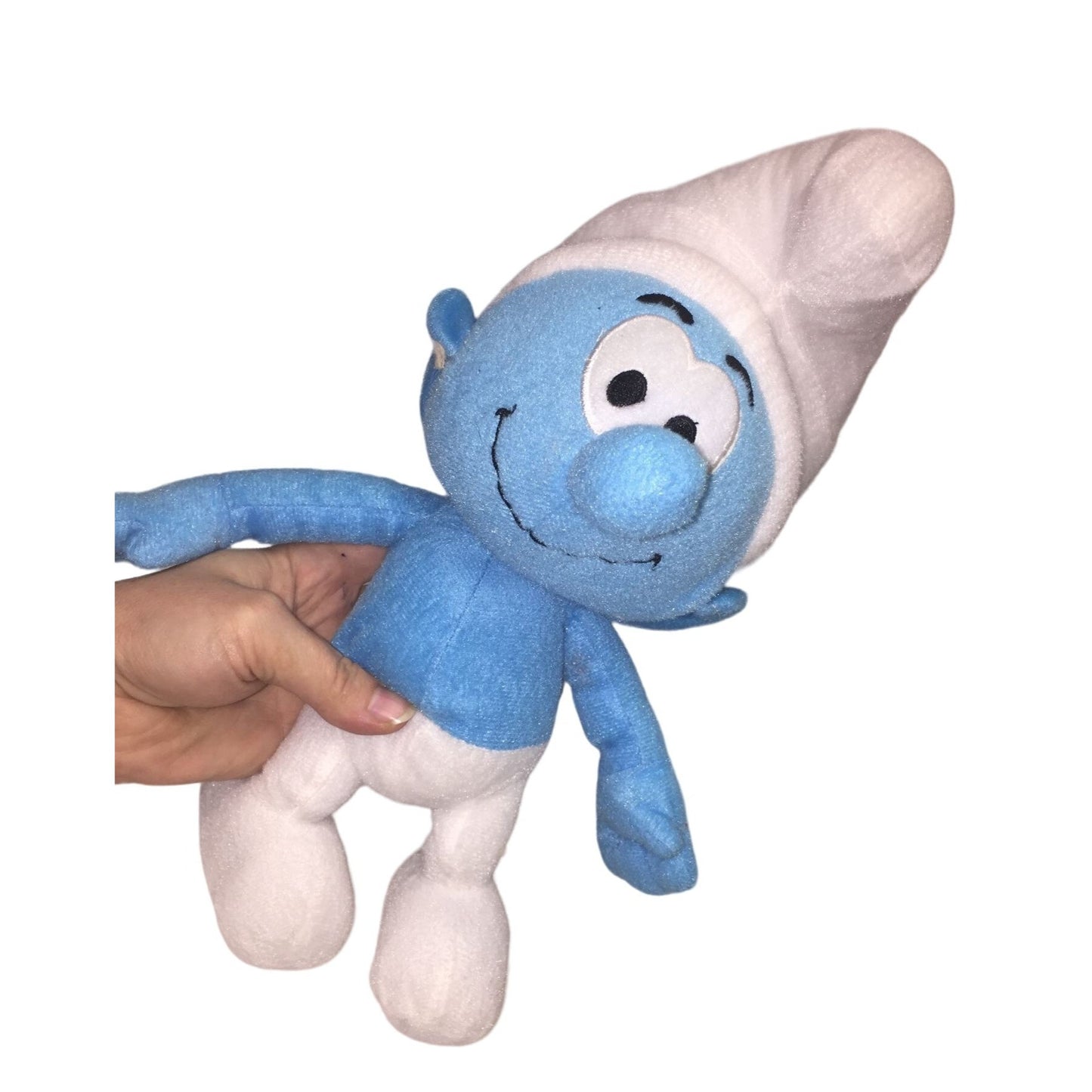 Cute Smiling Smurf Plush - Movie Memorabilia (2010) nanco - Fun Character Toy