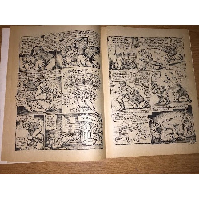 Bijou Funnies - Underground Comic Book - Pro Junior and Honeybunch battle the sinister forces of Mr. Man - Copyright 1970