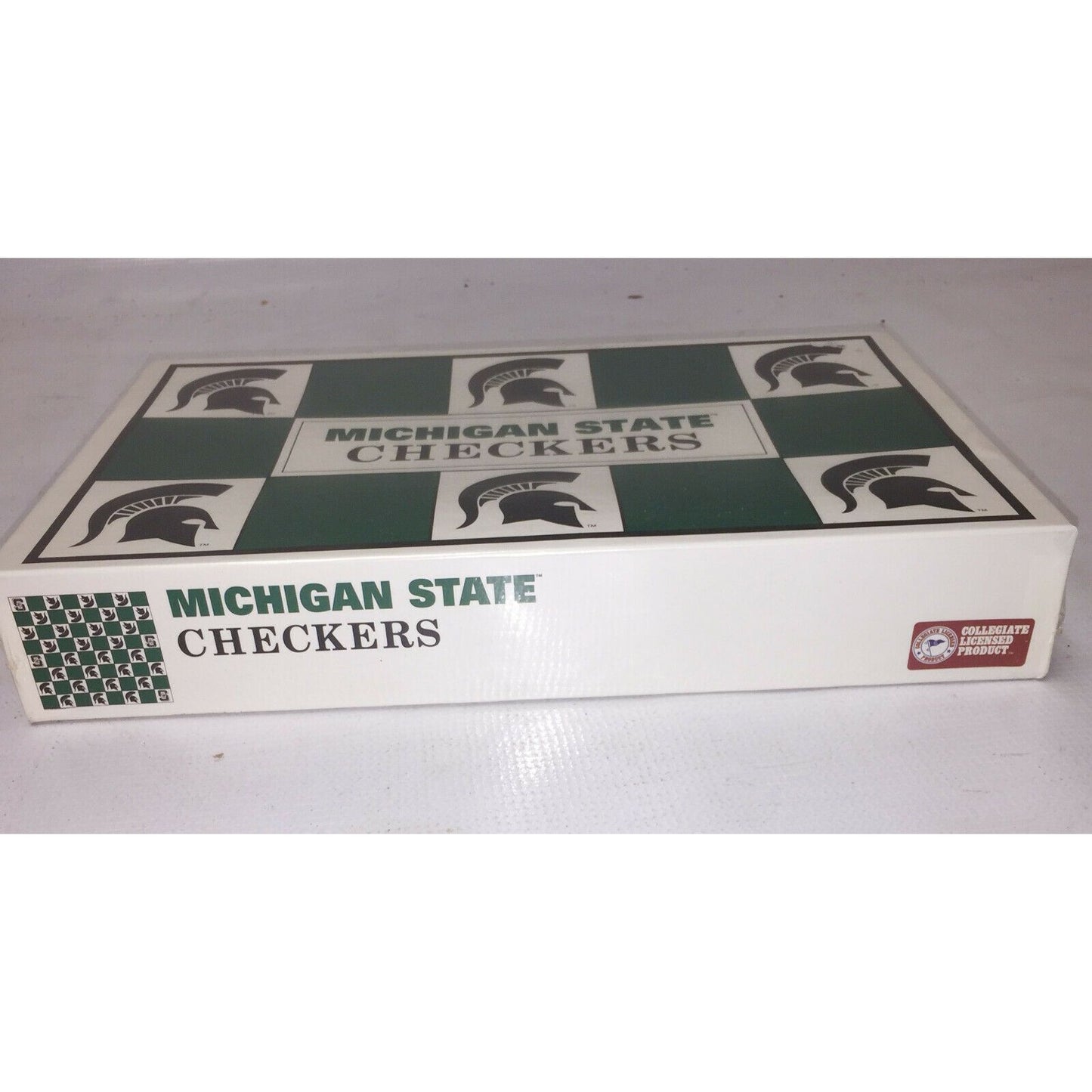 MICHIGAN STATE Helmet Piece CHECKERS Set New & SEALED Go Spartans!