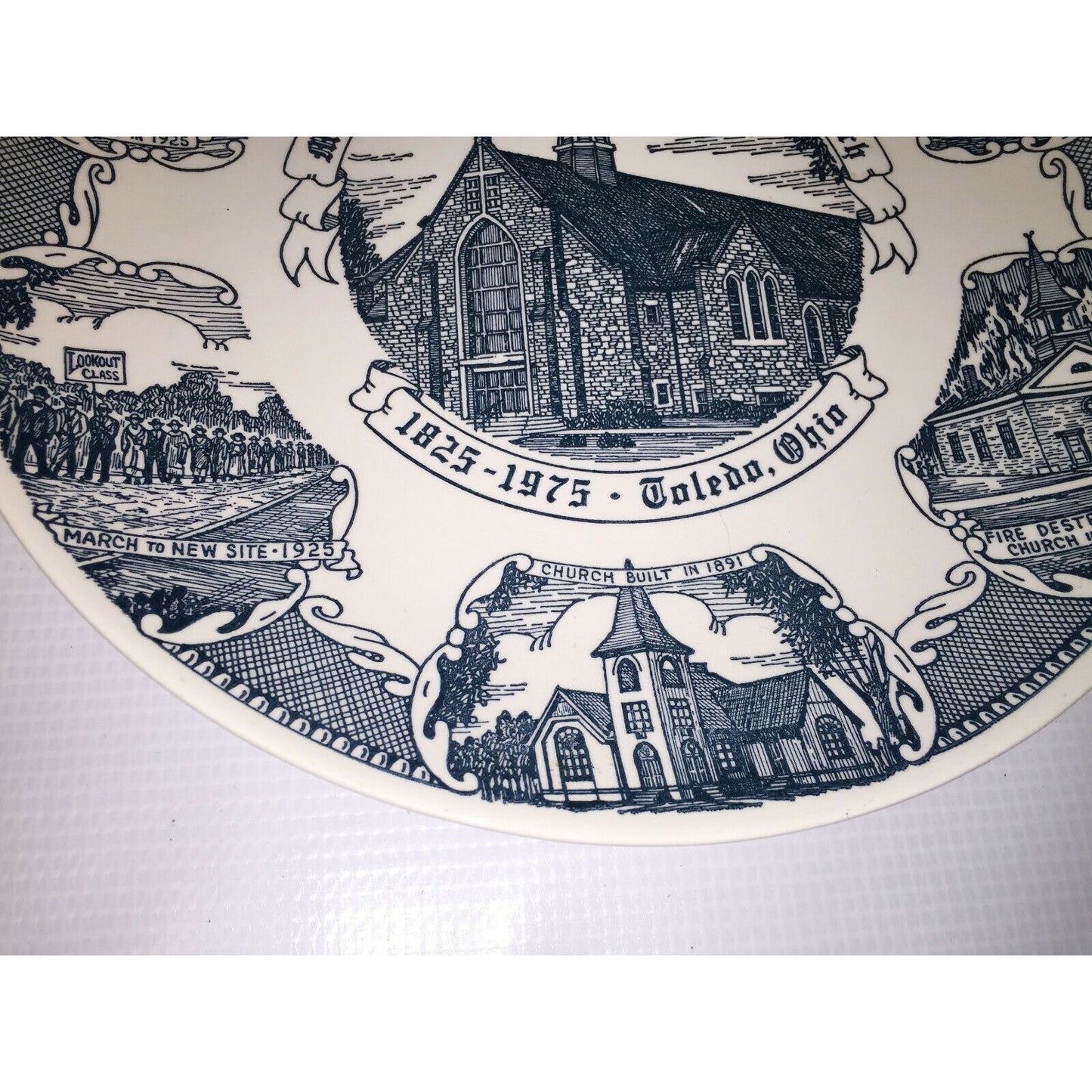 MONROE ST United Methodist Church TOLED OH 150 yr Collector Plate