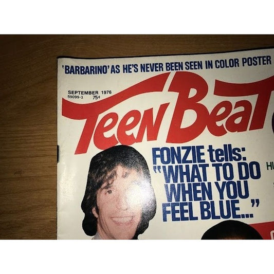 Teen Beat Magazine September 1976 'Barbarino' as he's never been seen in color poster inside