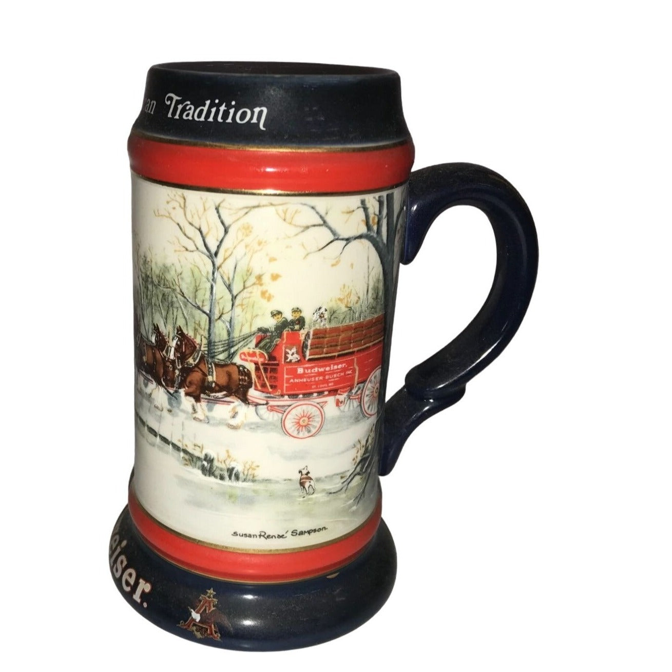 Budweiser Collectible Beer Stein Set (An American Tradition, A Perfect Christmas, The Season's Best)