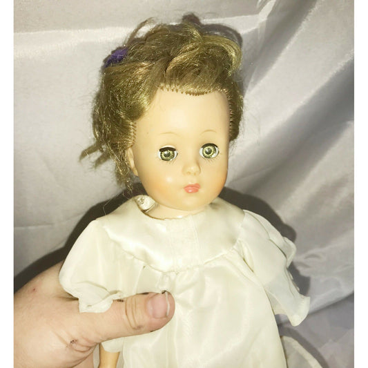 Vintage Doll, Believed to be IDEAL 14" Painted nails Tapered Waist