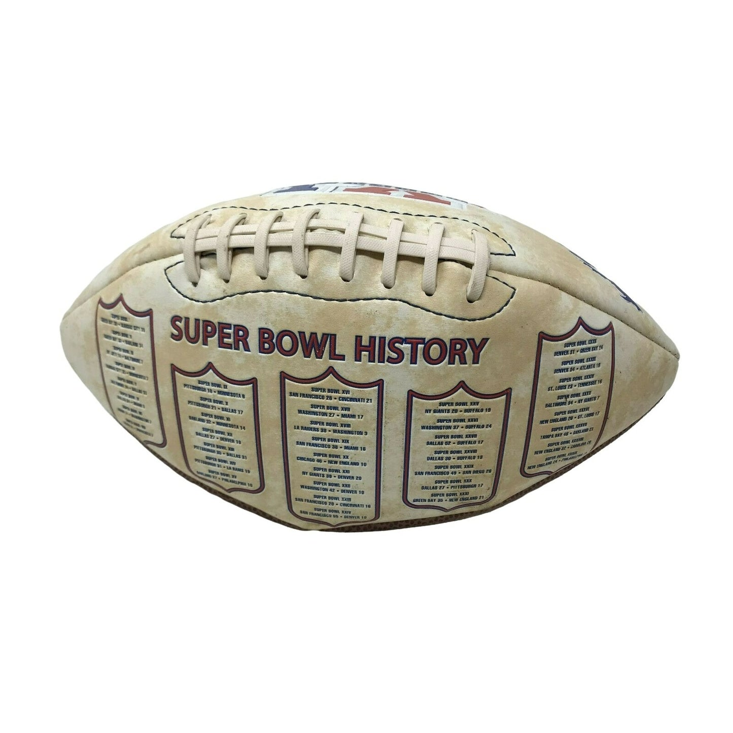 NFL Super Bowl XL History Full Size FOOTBALL The Road to 40