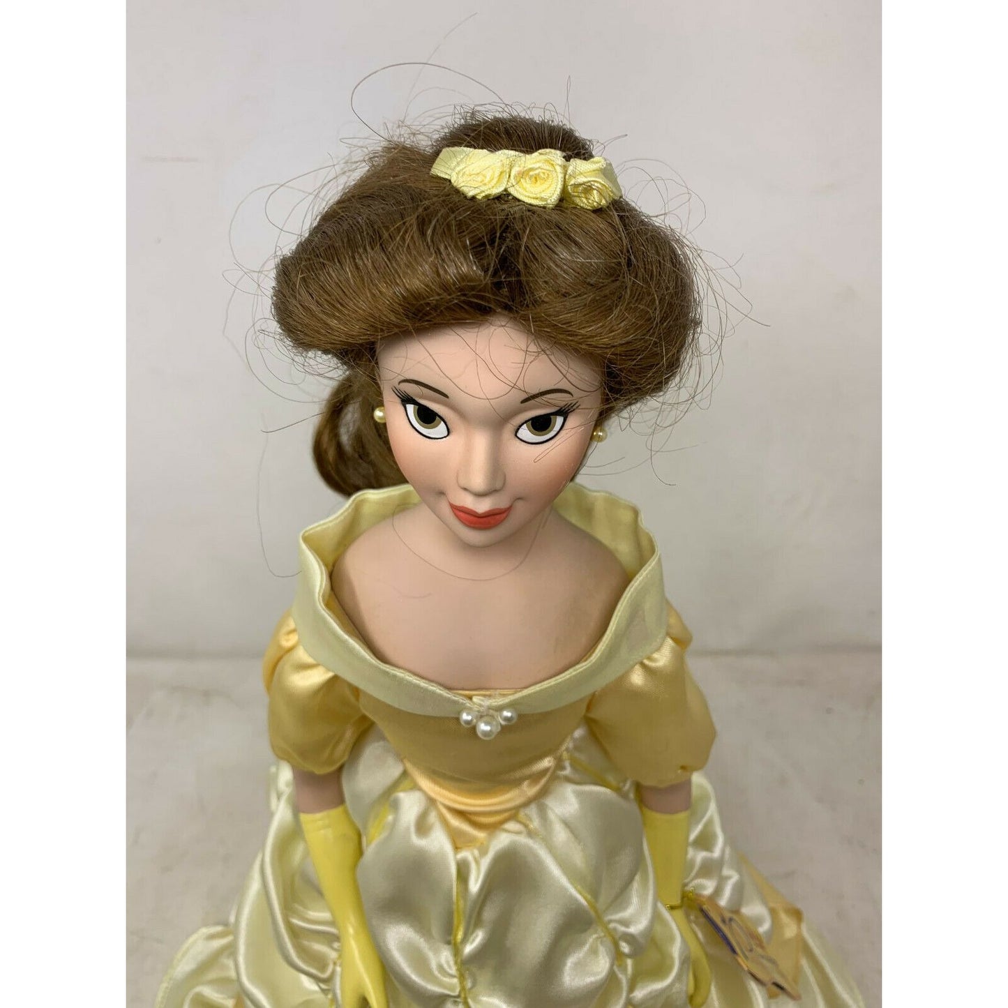 BELLE Beauty & Beast Disney Porcelain Doll Ball Gown Brass Key