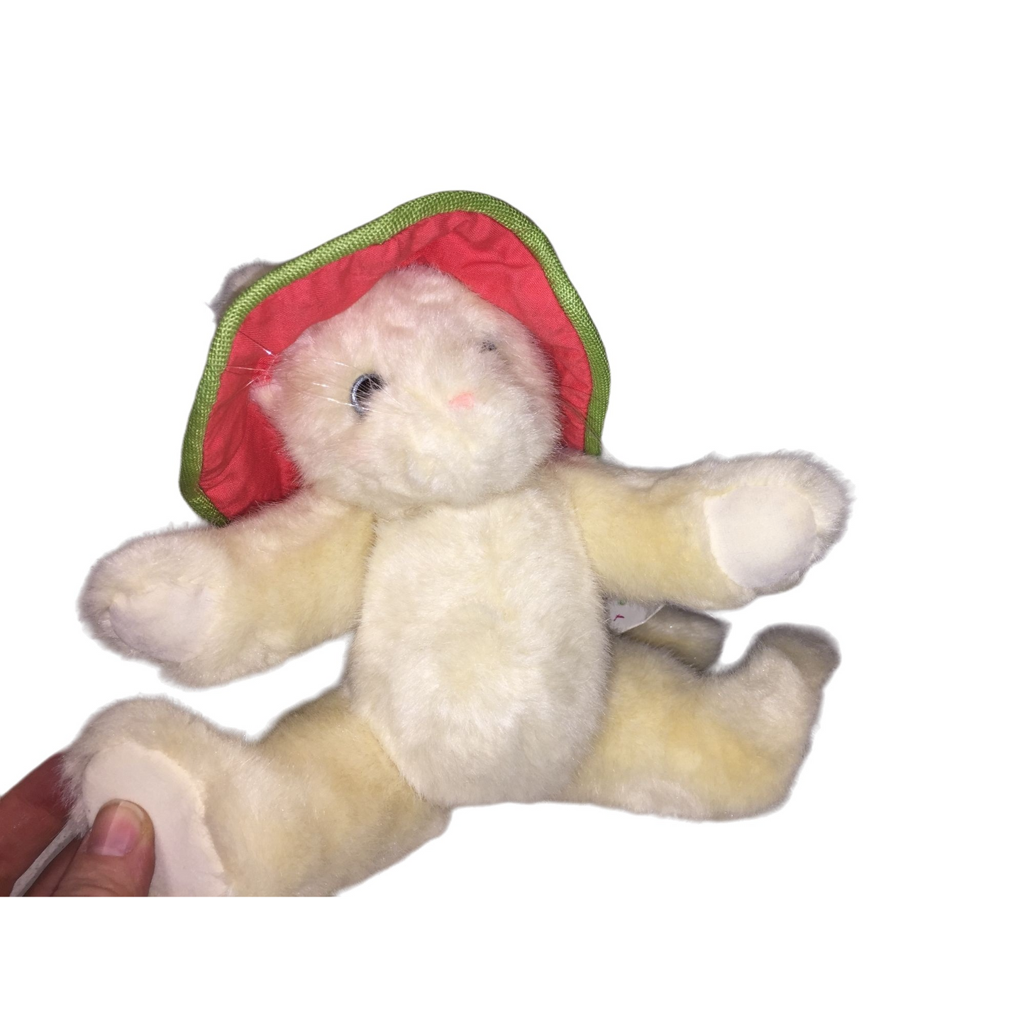 Douglas Co. Cuddle Toy PENELOPE Jointed Plush Cat with Watermelon Hat Vintage Cat Toy