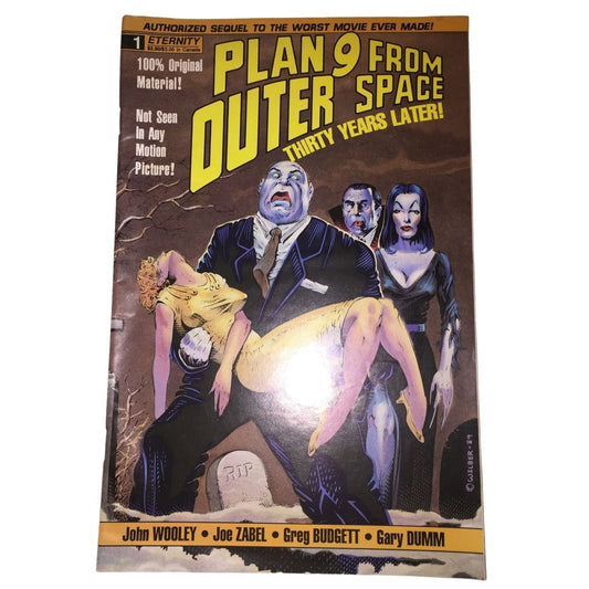 Plan 9 From Outer Space Thirty Years Later! - Vintage Comic Book 1989 - John Wooley, Joe Zabel, Greg Budgett, Gary Dumm