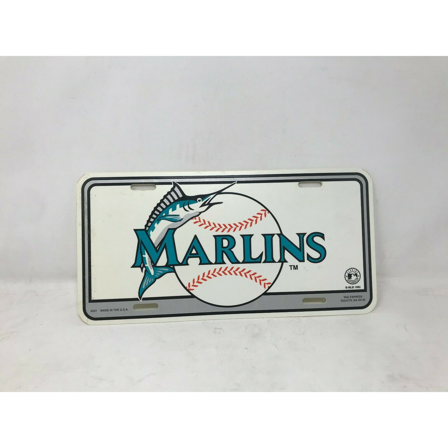 1992 Florida MARLINS License Plate Plastic MLB Baseball souvenir