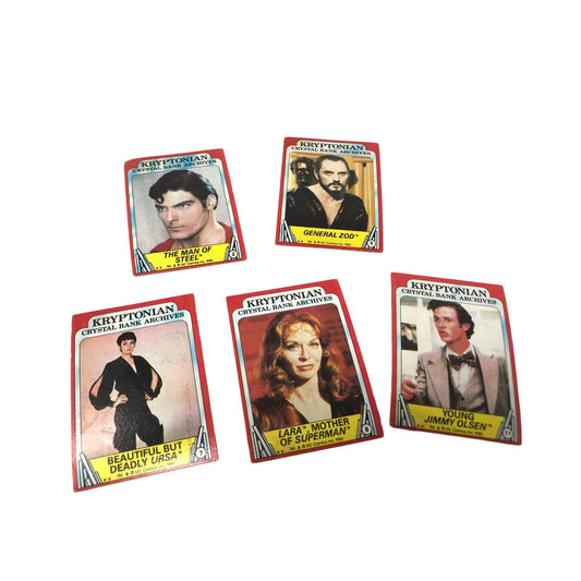 SUPERMAN 2 Character Profile and Picture Cards Set Movie Cards