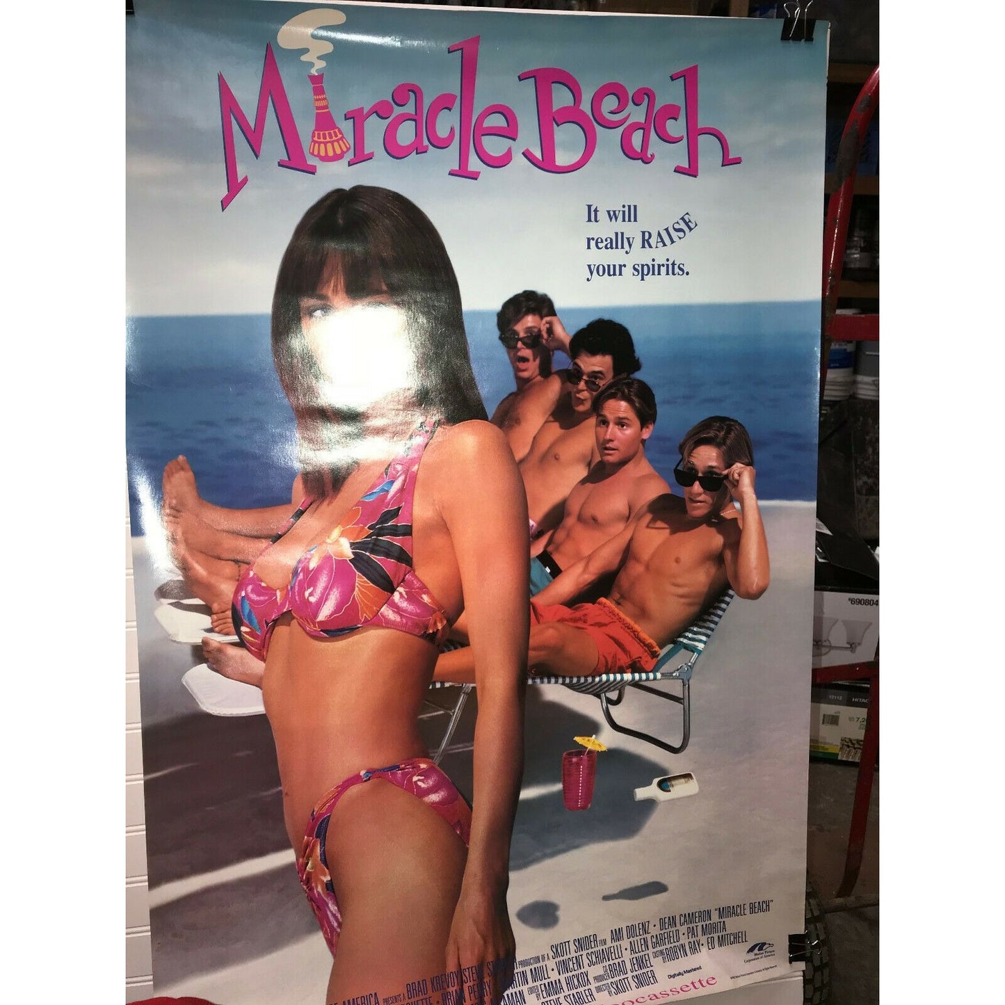 MIRACLE BEACH Movie Poster 1992 "It will 'RAISE' your Spirits"