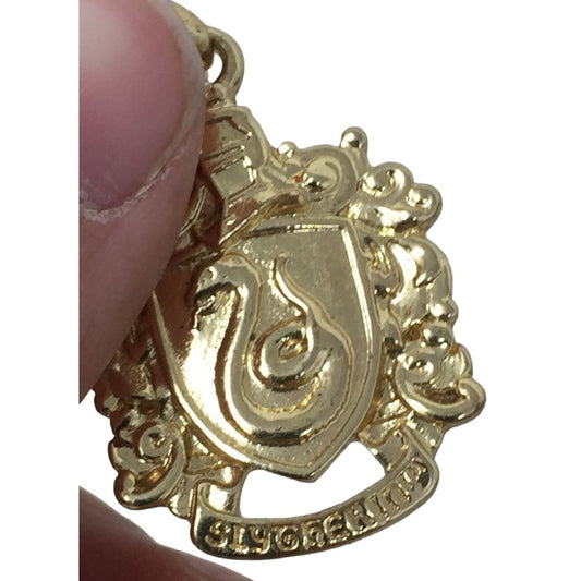 Slytherin Harry Potter Hogwarts Gold Tone Pendant