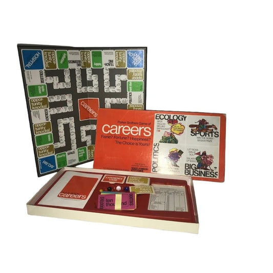 Parker Brothers Game of Careers - circa 1970s - Ecology Politics Sports Big Business - family game night - board game