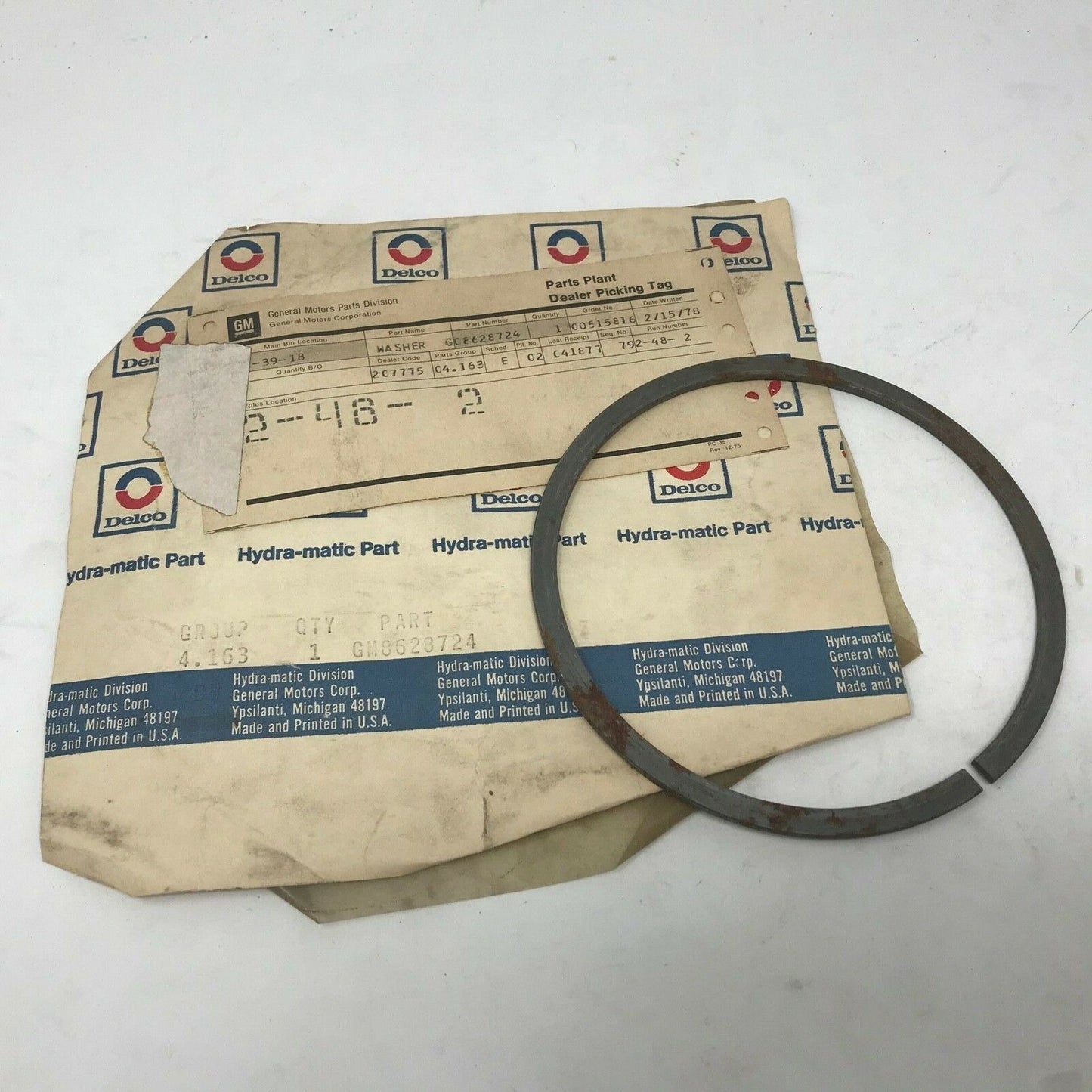 GENUINE GM NOS 8628724 gr 4.163 - WASHER  (Low & Reverse Clutch)