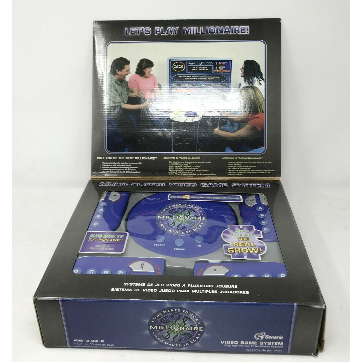 WHO WANTS TO BE A MILLIONAIRE Plug into TV Game System. Party Game