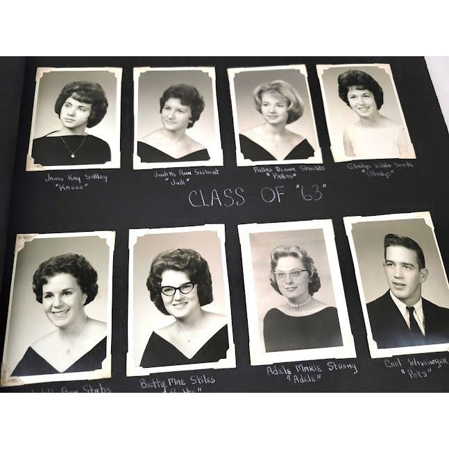 Photo Album from Clymer School - Class Photos for one class 1951-1963 (Clymer New York, I believe) - Class photos and senior photos -penpals