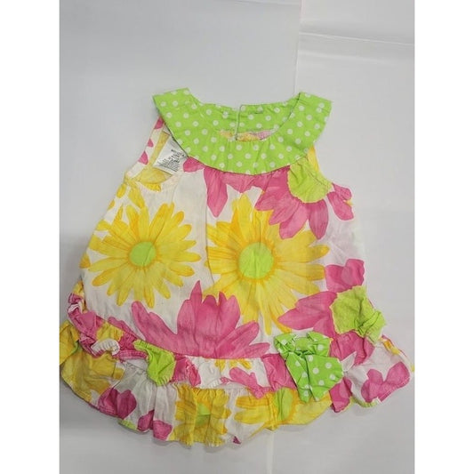 Jessica Ann baby summer dress with flowers size 3-6 months