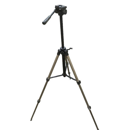 Velbon S-6000 Tripod - Sturdy Aluminum 3 way pan head tripod with built in Level - 24" - 70"