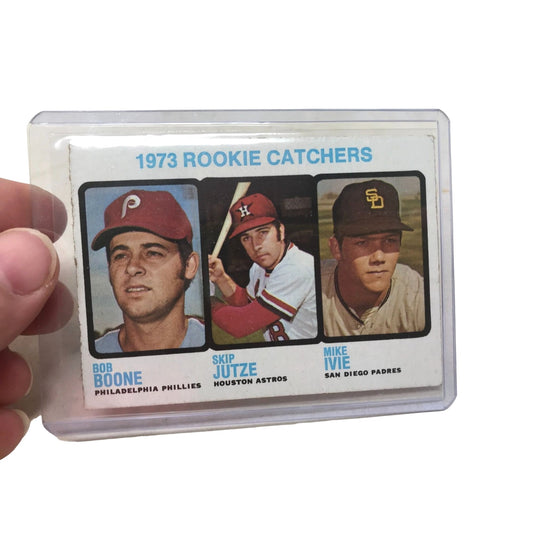 1973 ROOKIE Catchers Card Bob Boone Skip Jutze, Mike Ivie Card No. 613