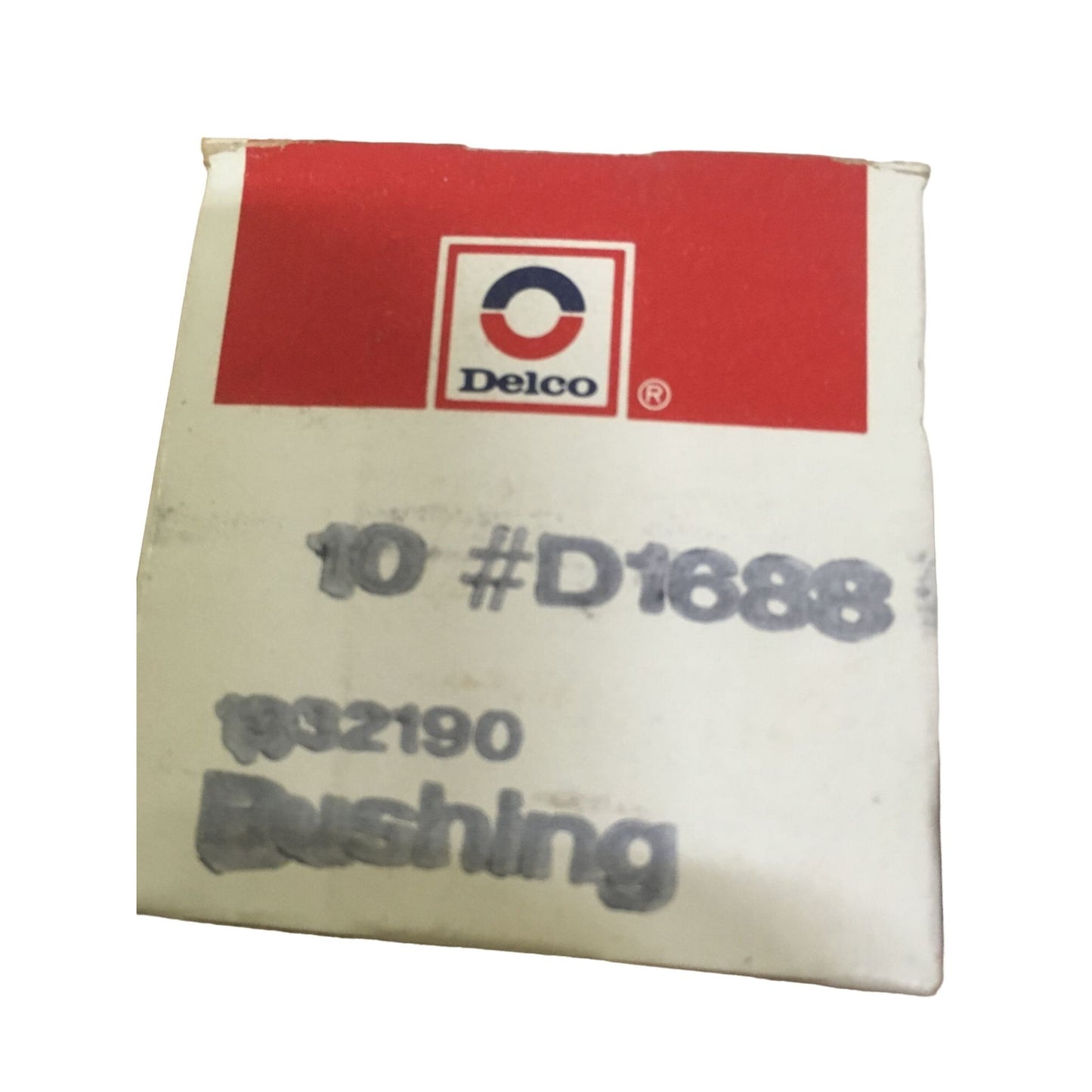 Genuine Delco NOS GM vintage Auto  Part no 1932190  BUSHING,  B411 - #D1688  - Discontinued General Motors OEM Part - selling box with 5 ins