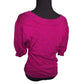 Express - Women's  XSmall Fushia Low V Neck Half Sleeve Sweater - Wide cuffs and edges Express  A+ Stuff