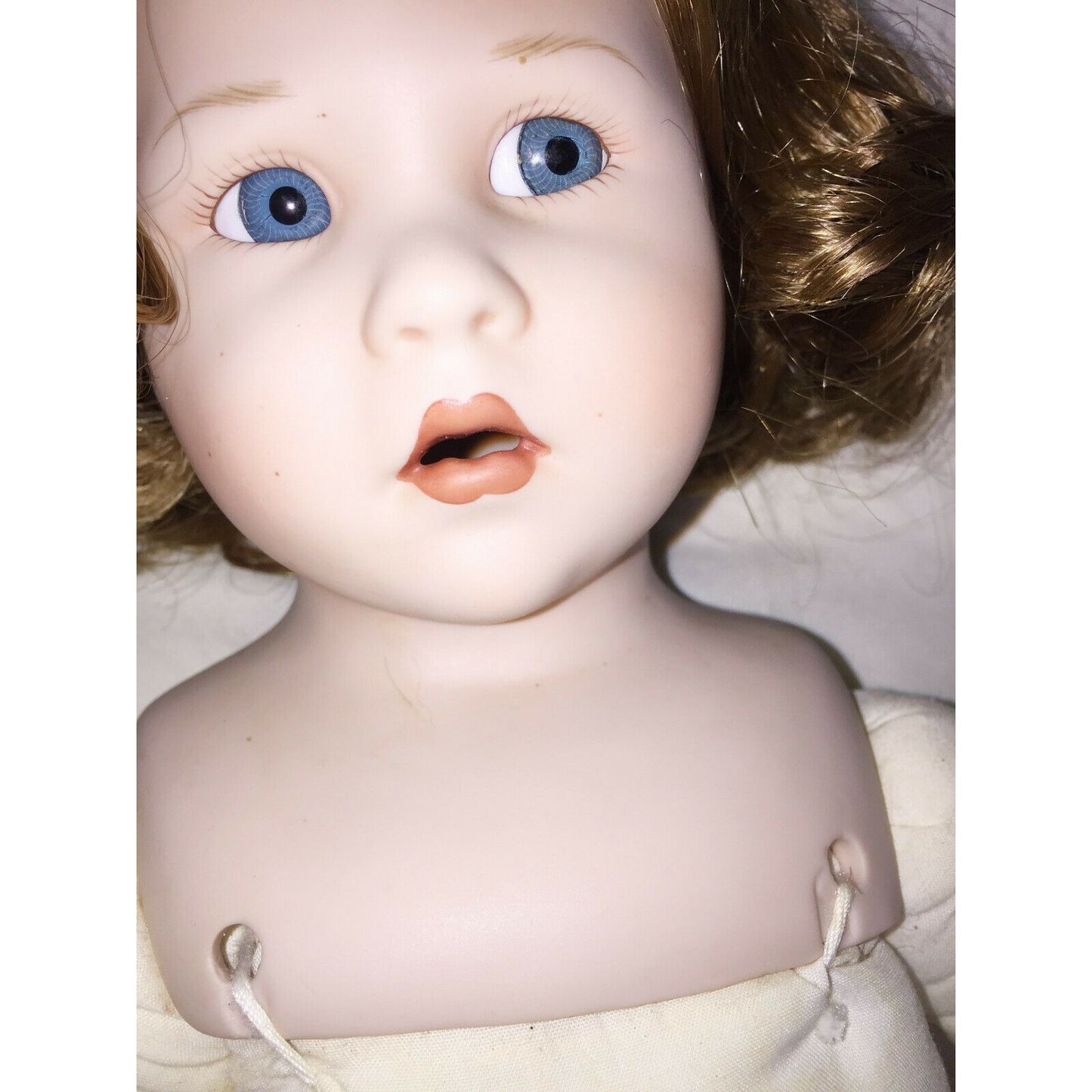 KATIE Porcelain doll by BRIGETTE DEVAL Cute Curls and Pajamas