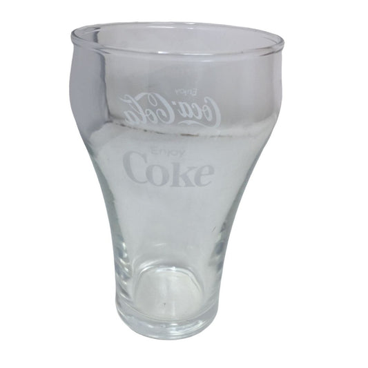 Vintage coca Cola Soda Fountain Style Drinking Glass - ENJOY COKE