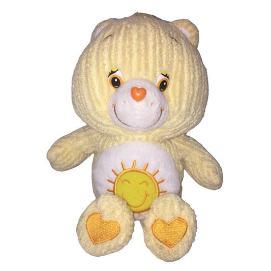 Sweet Smiling Funshine Bear Plush - Ribbed Fur (unique) - Smiling Sun on Tummy