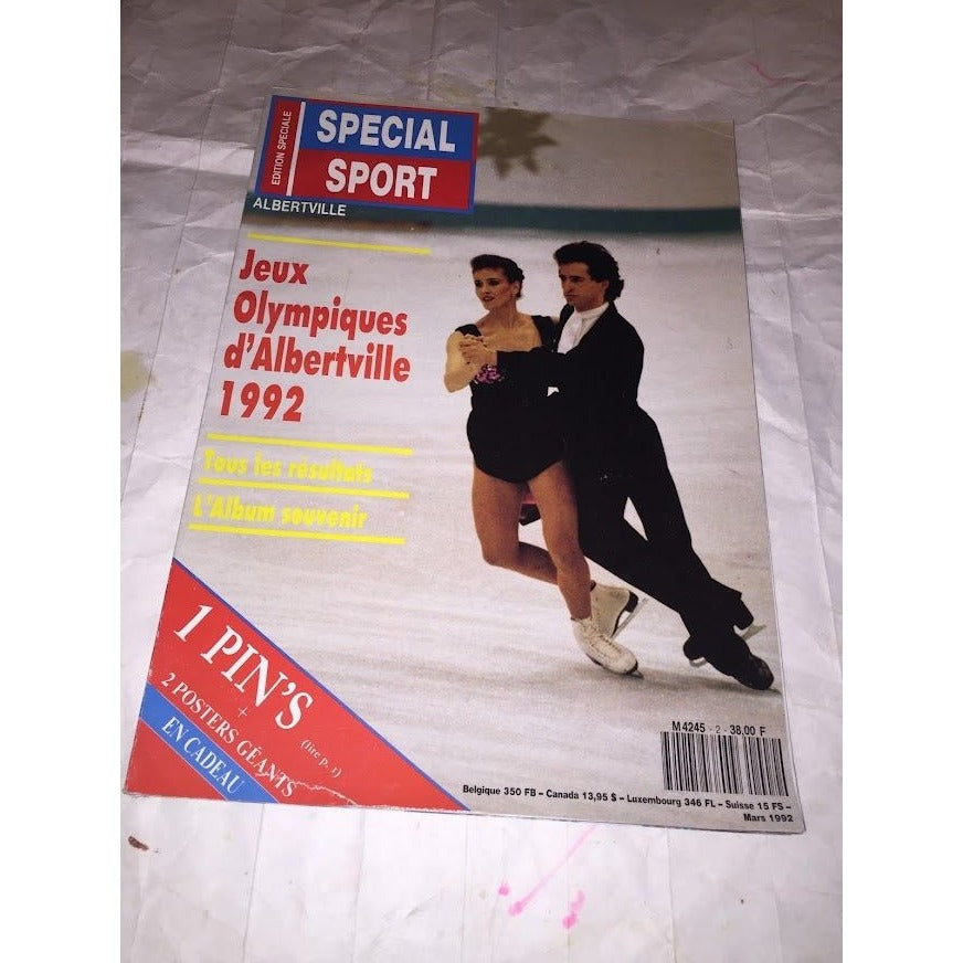 Vintage French Albertville Olympics Special Report Magazine