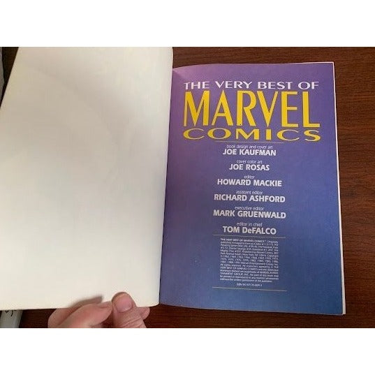 The Very Best of Marvel Comics - Comic Collection - Vintage Book - paperback