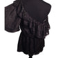 Grass Collections Animal Print Off the Shoulder Top w Large top Ruffle and cinched waist Grass Collections  A+ Stuff