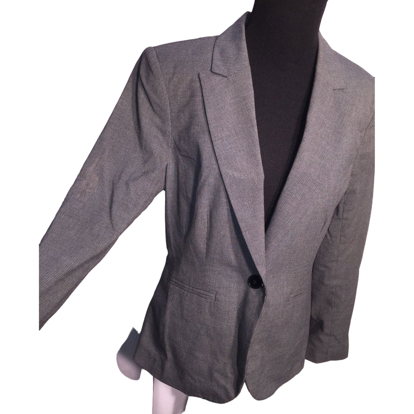 Liz Claiborne Suit Blazer Womens SIze 6 - small herringbone or check pattern