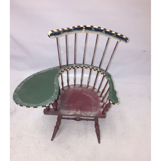 HOLIDAY Doll Size WINDSOR STYLE  Wooden Doll Writing Desk Chair