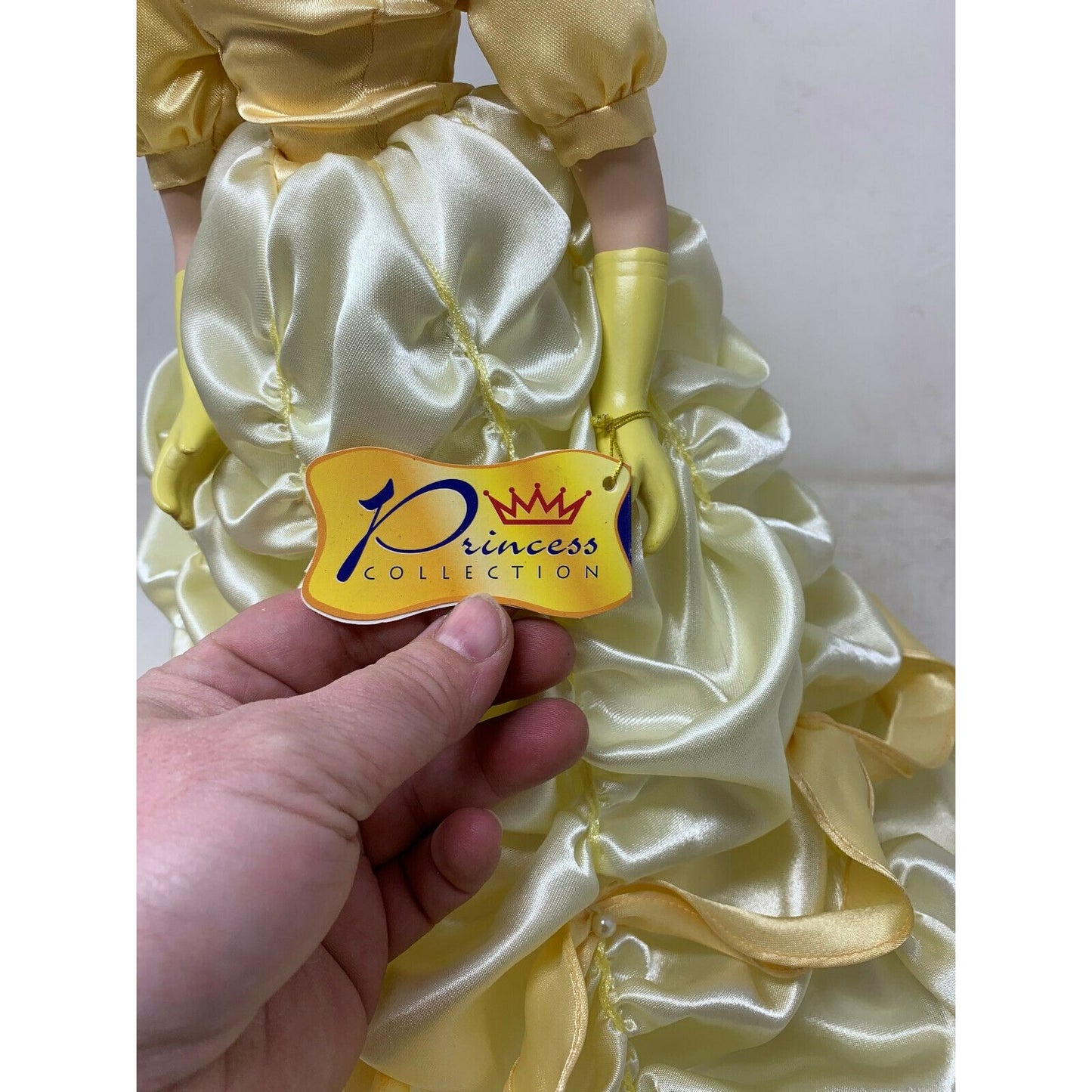 BELLE Beauty & Beast Disney Porcelain Doll Ball Gown Brass Key