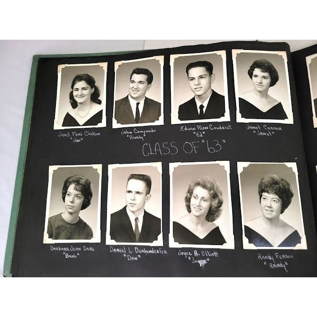 Photo Album from Clymer School - Class Photos for one class 1951-1963 (Clymer New York, I believe) - Class photos and senior photos -penpals