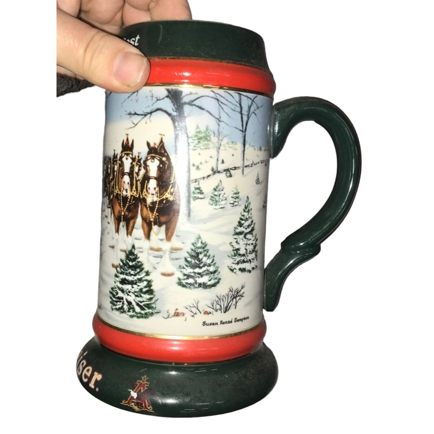 Budweiser Collectible Beer Stein Set (An American Tradition, A Perfect Christmas, The Season's Best)